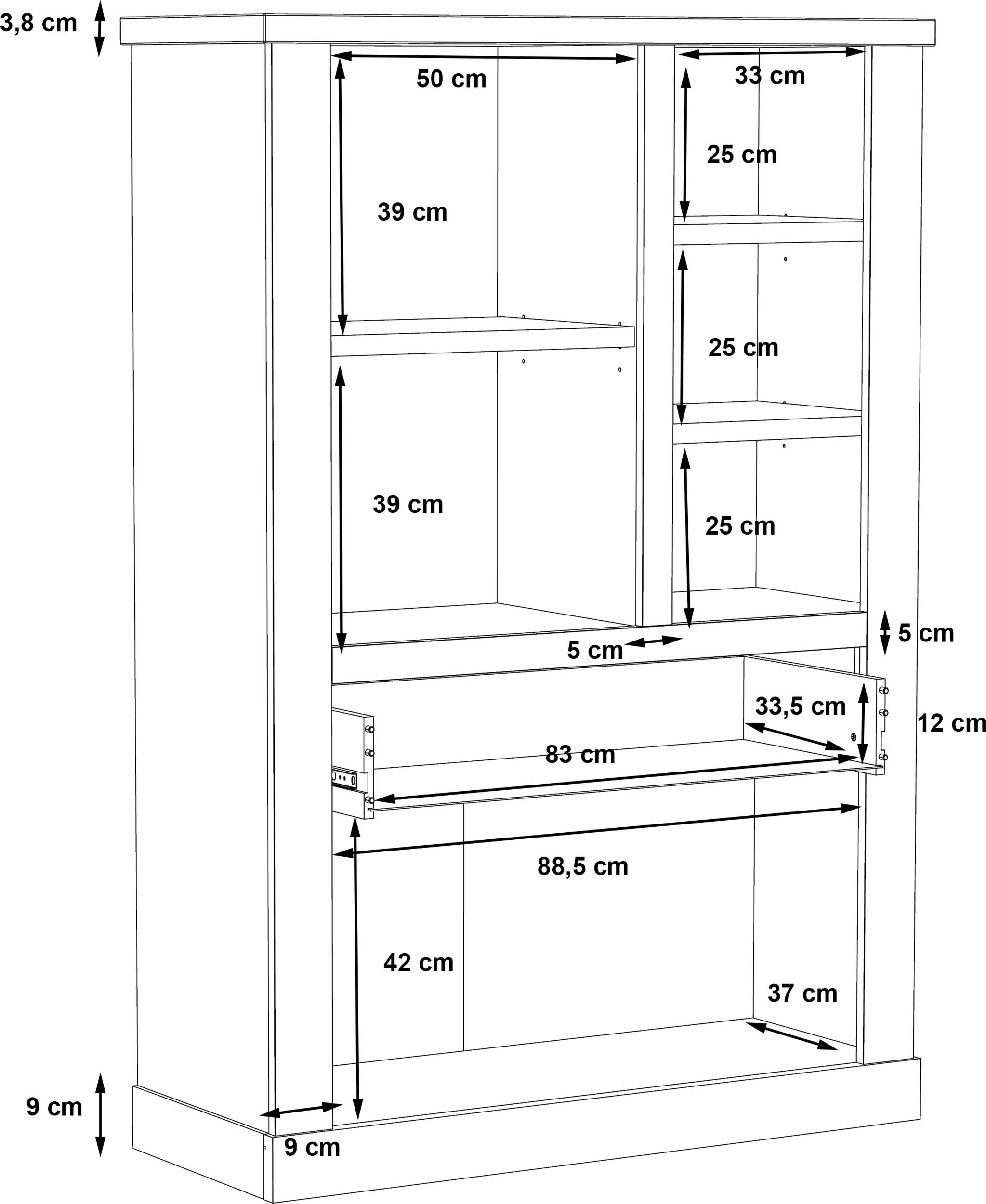 Highboardvitrine  TORIE