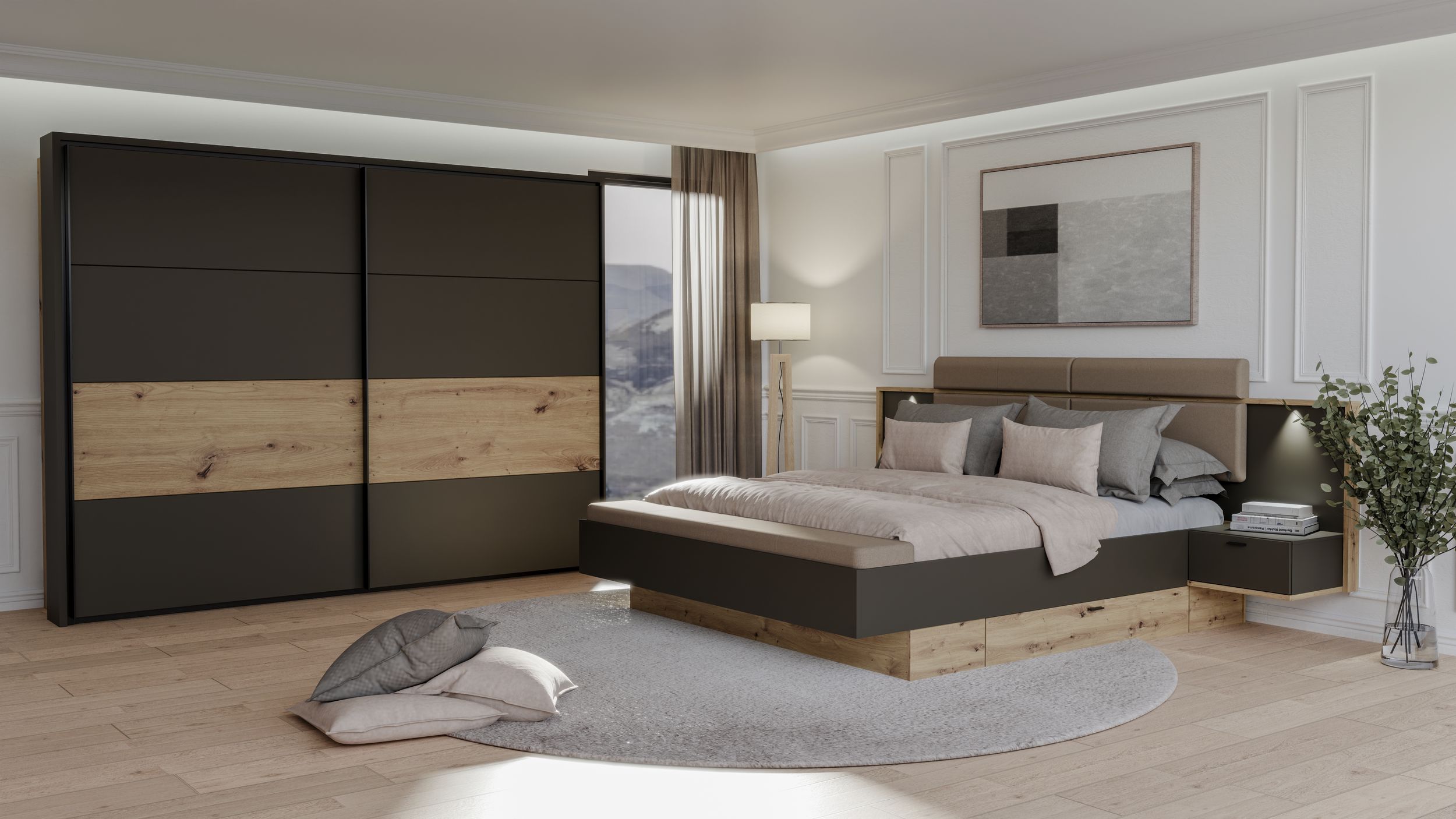 Schwebetürenschrank 2-türig 8060000360