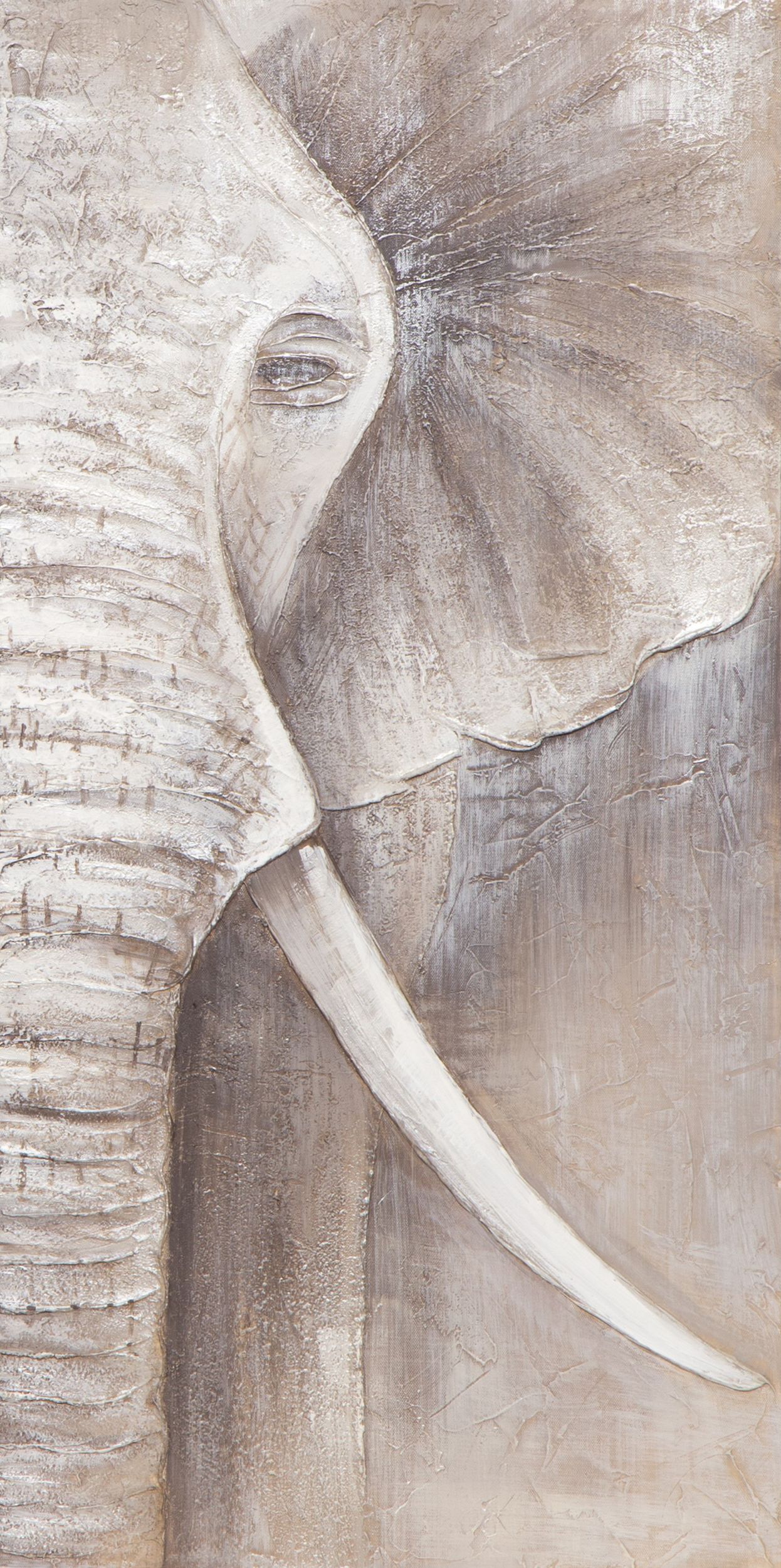 Leinwandbild 40x80cm ORIGINAL NESTO, ELEPHANT