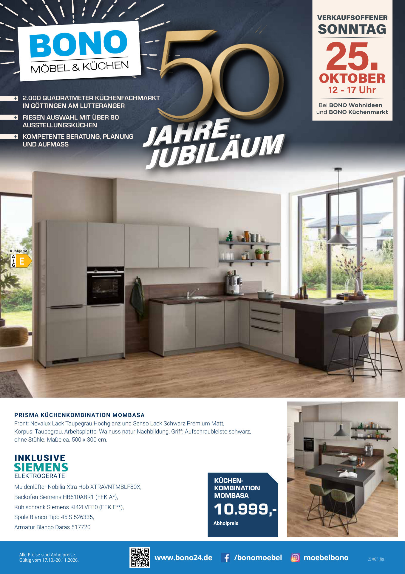 BONO Küchen "50 JAHRE JUBILÄUM"