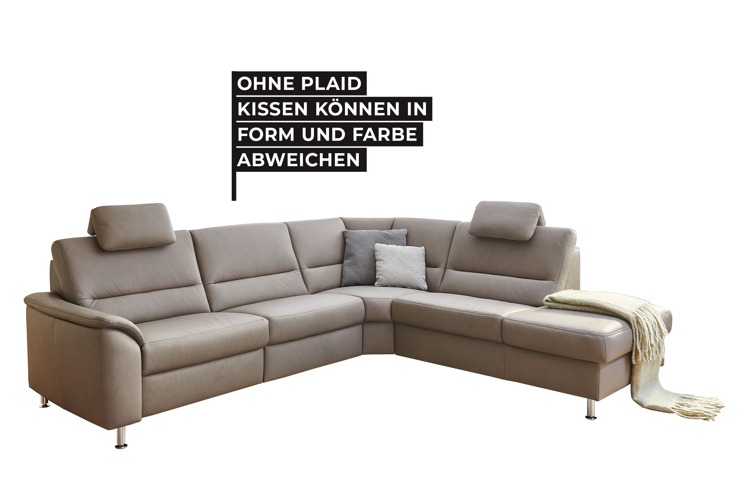 Leder-Wohnlandschaft  PHILLIS [Planpolster]