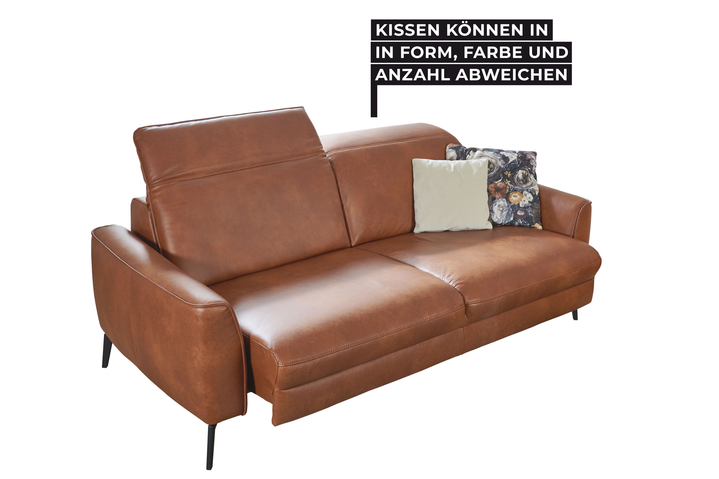 Leder-Sofa 3-sitzig HENRI [Planpolster]