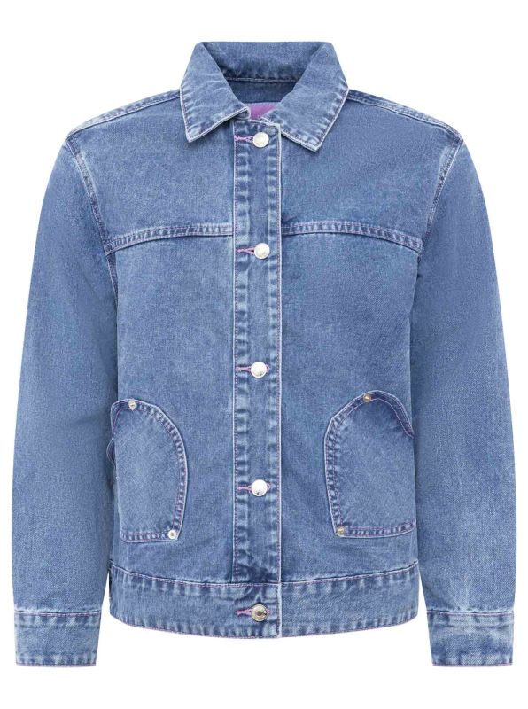 Jeansjacke Gr. M HERZ [Zwillingsherz]