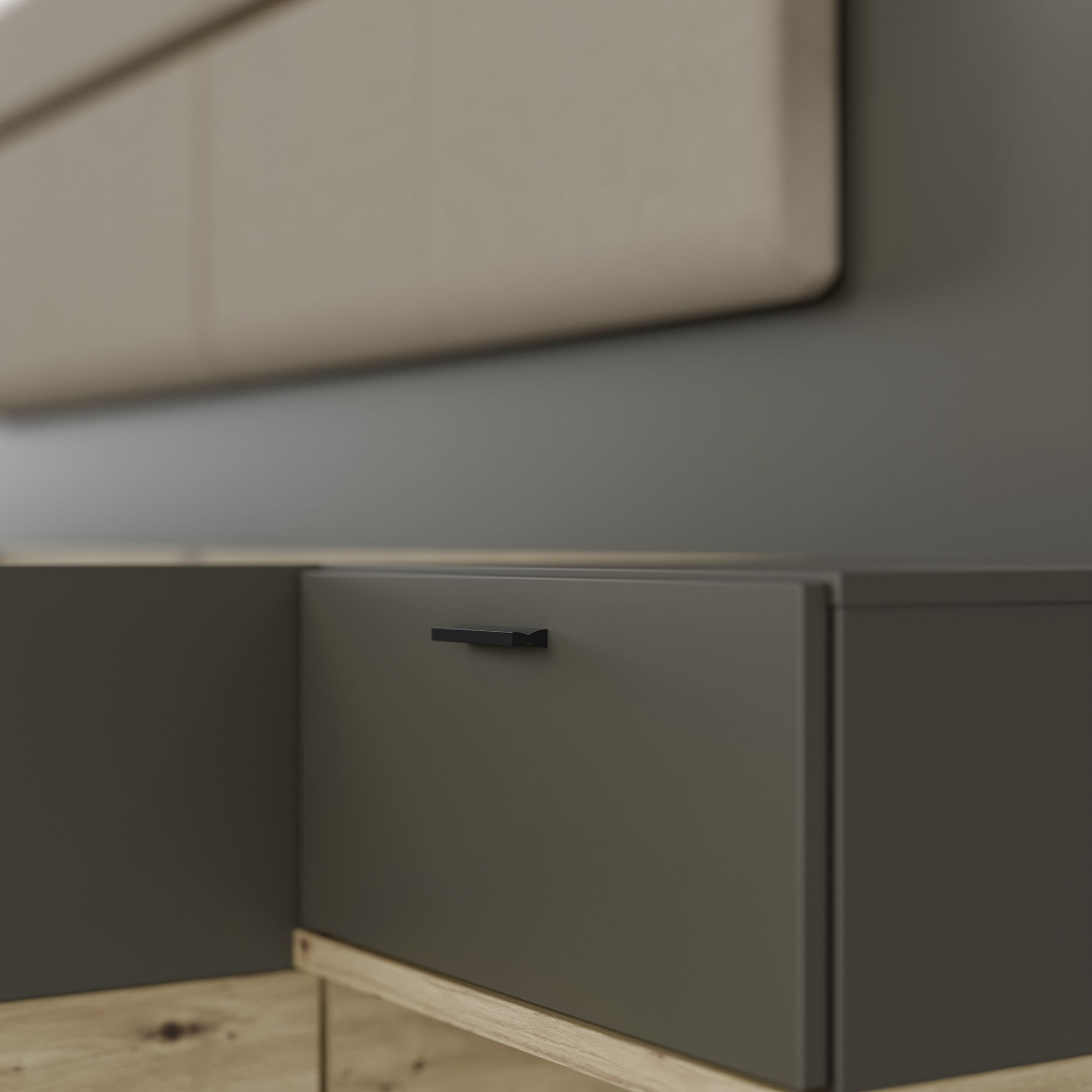 Bettgestell mit 2 Nachtkommoden 8060000358