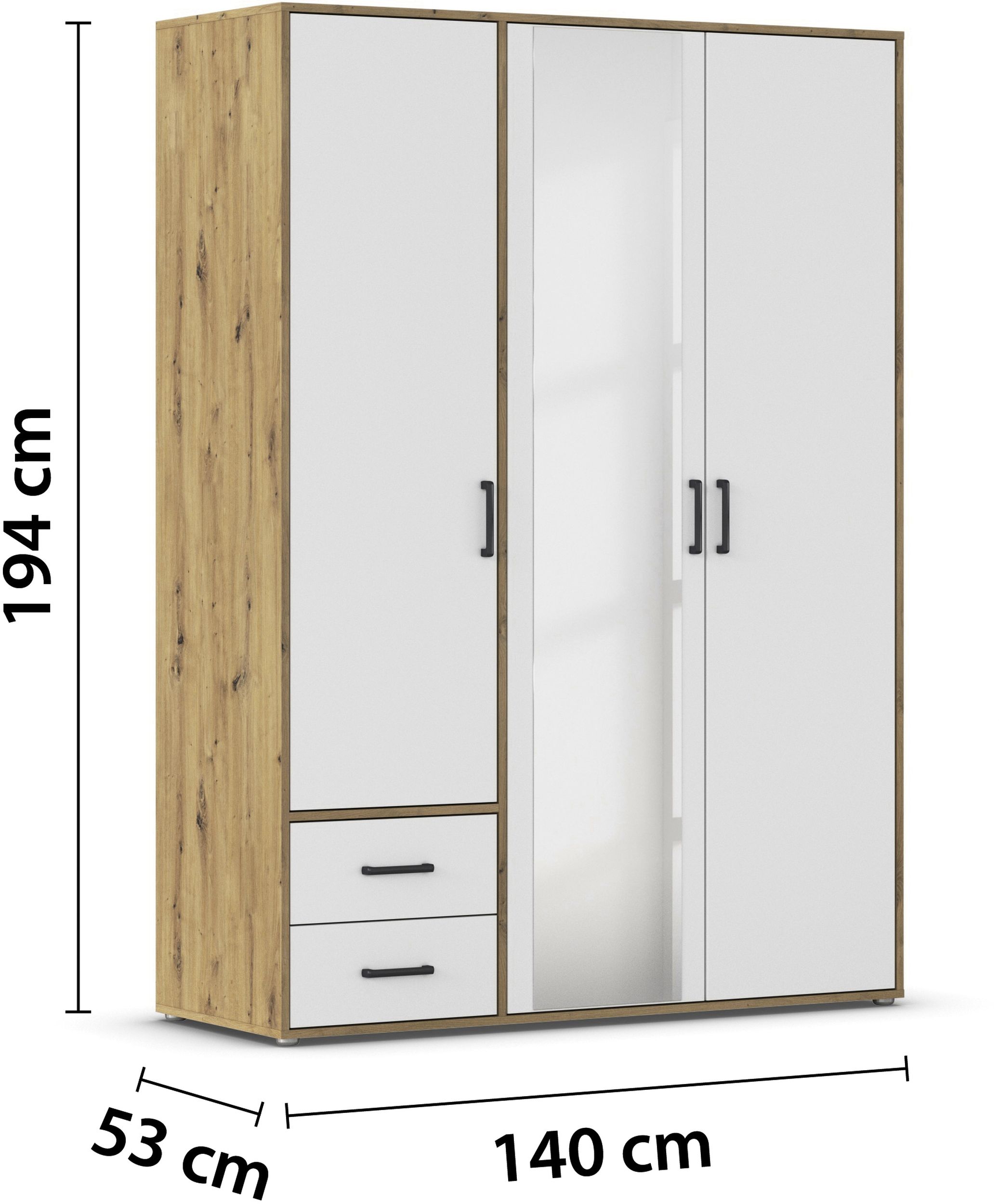 Drehtürenschrank 3-trg. 7013400253