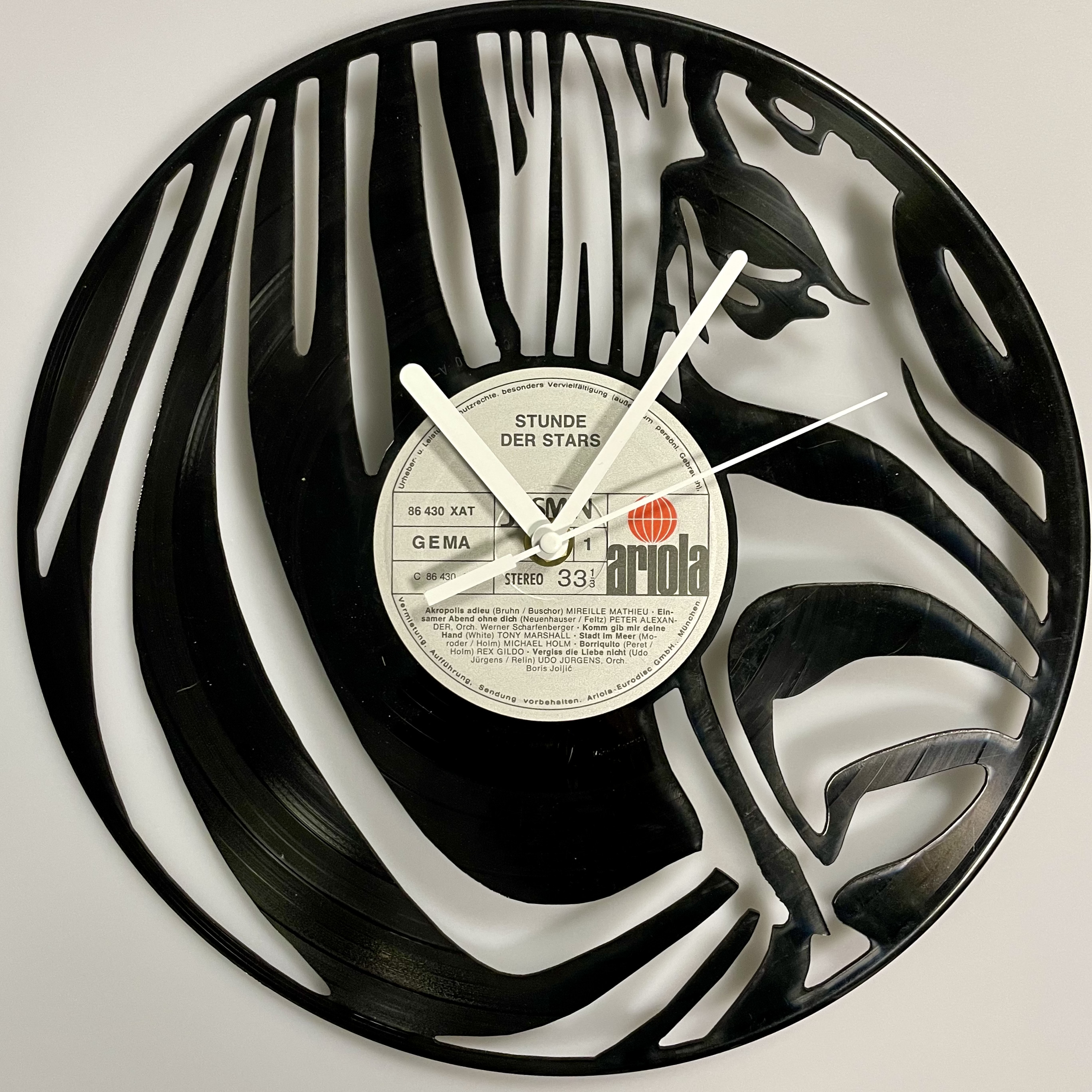 Wanduhr ZEBRA VINYL [fabb37 LASER]