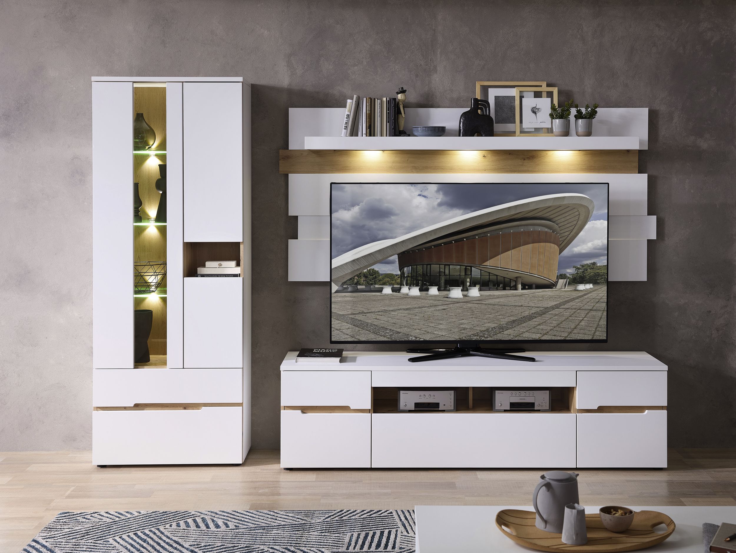 Wohnwand hell 8087400232