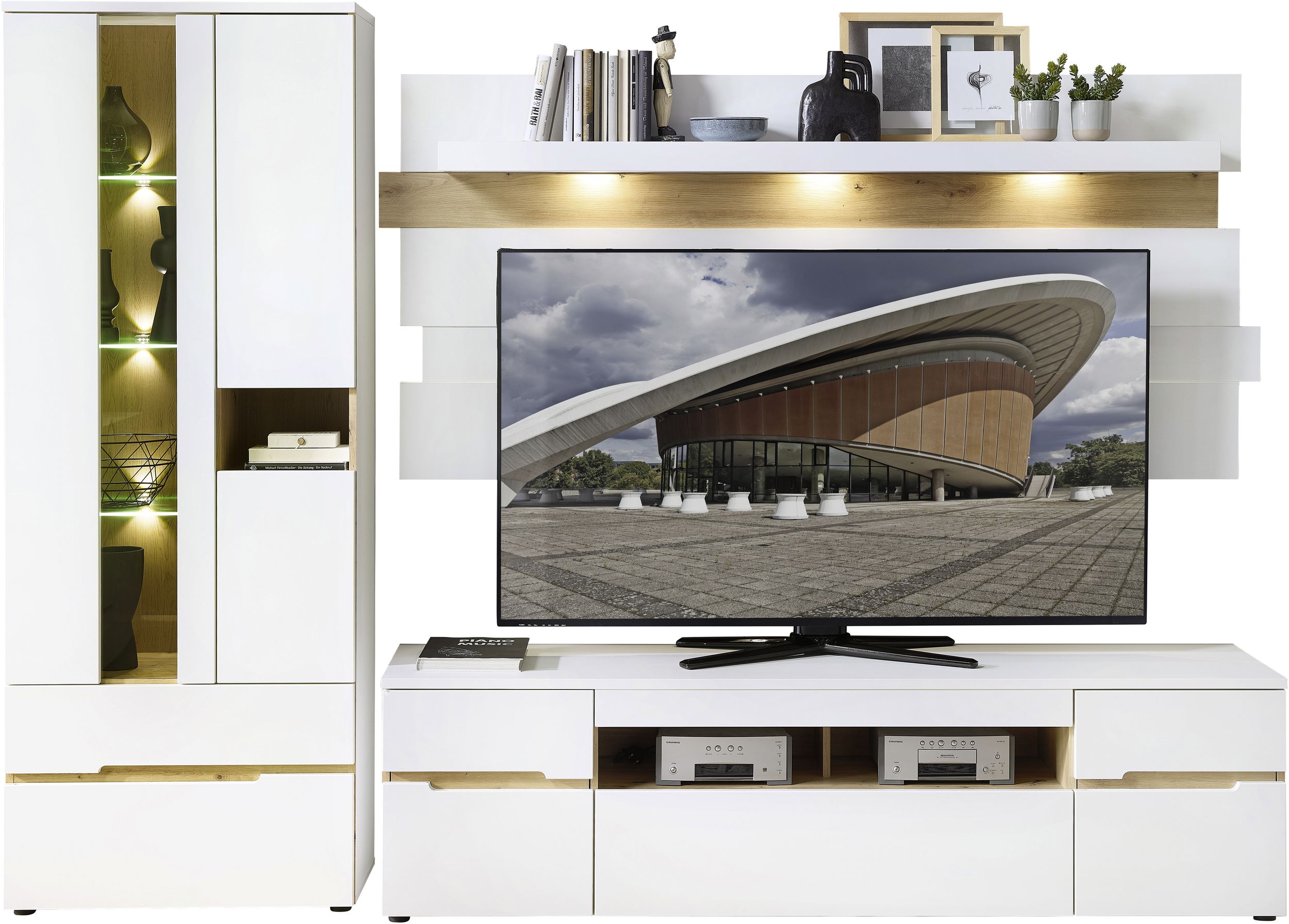 Wohnwand hell 8087400232