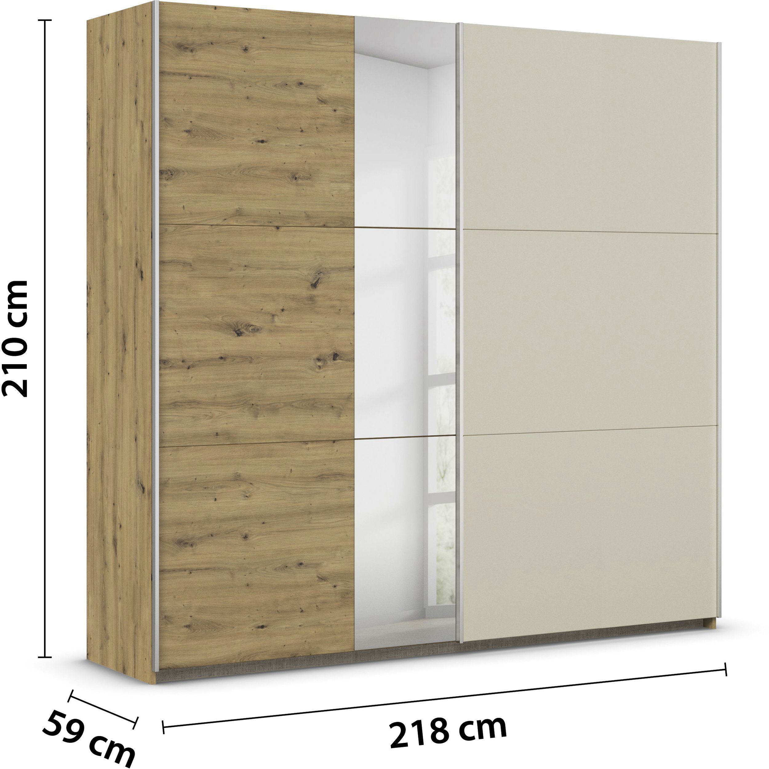 Schwebetürenschrank 2-trg. 7013400242
