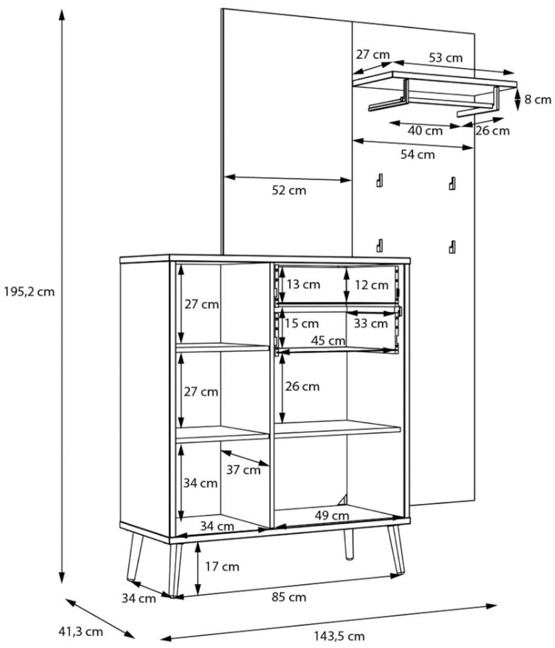 Garderoben Set 8060000274