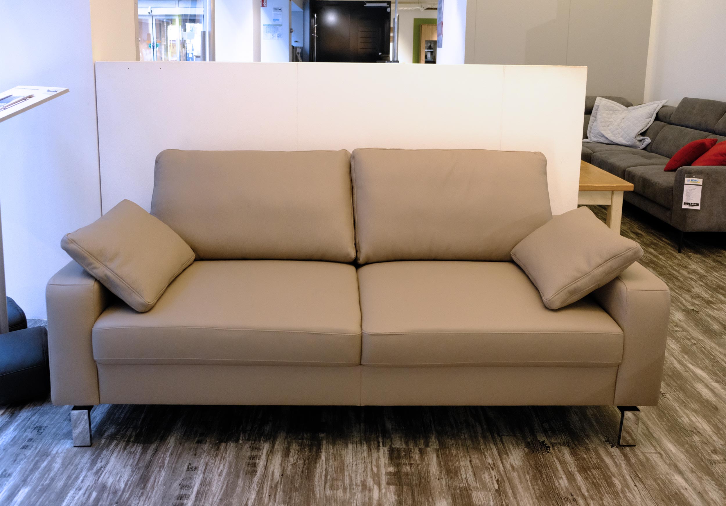 Leder-Sofa 3-sitzig BEVERLY HILLS [Stilecht]
