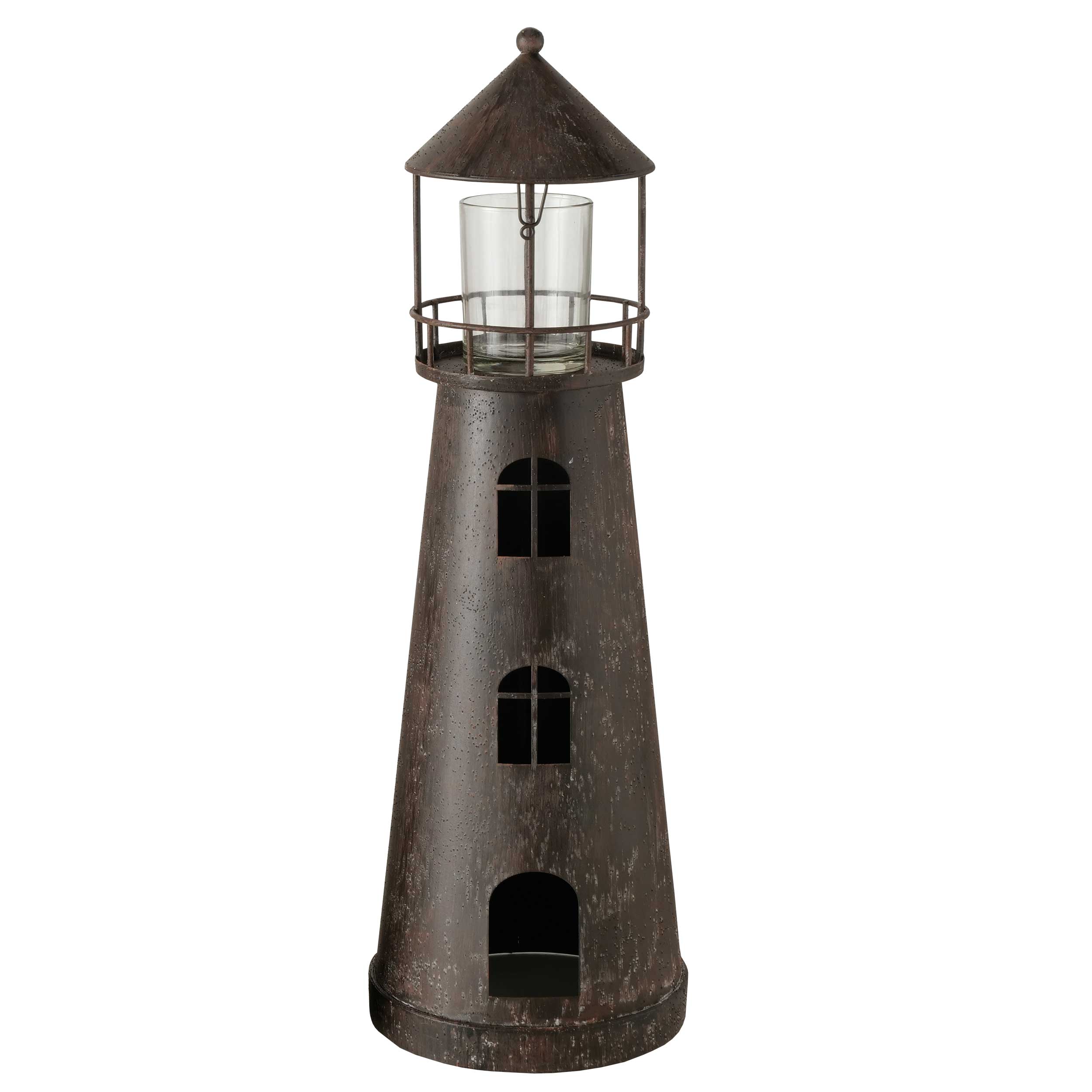 Windlicht Leuchtturm 56cm, 2 aus 2 NORANA