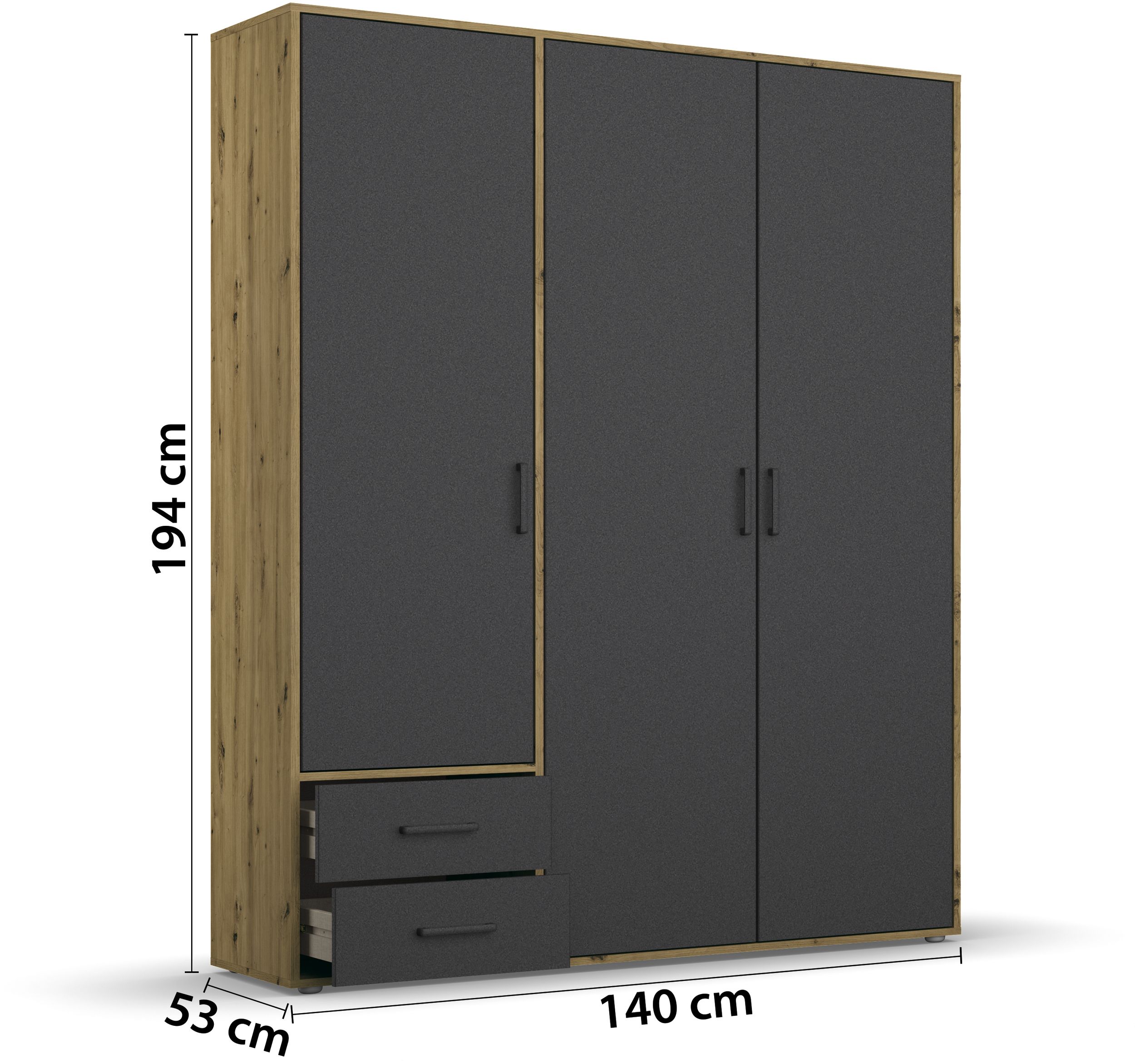 Drehtürenschrank 3-trg. 7013400244