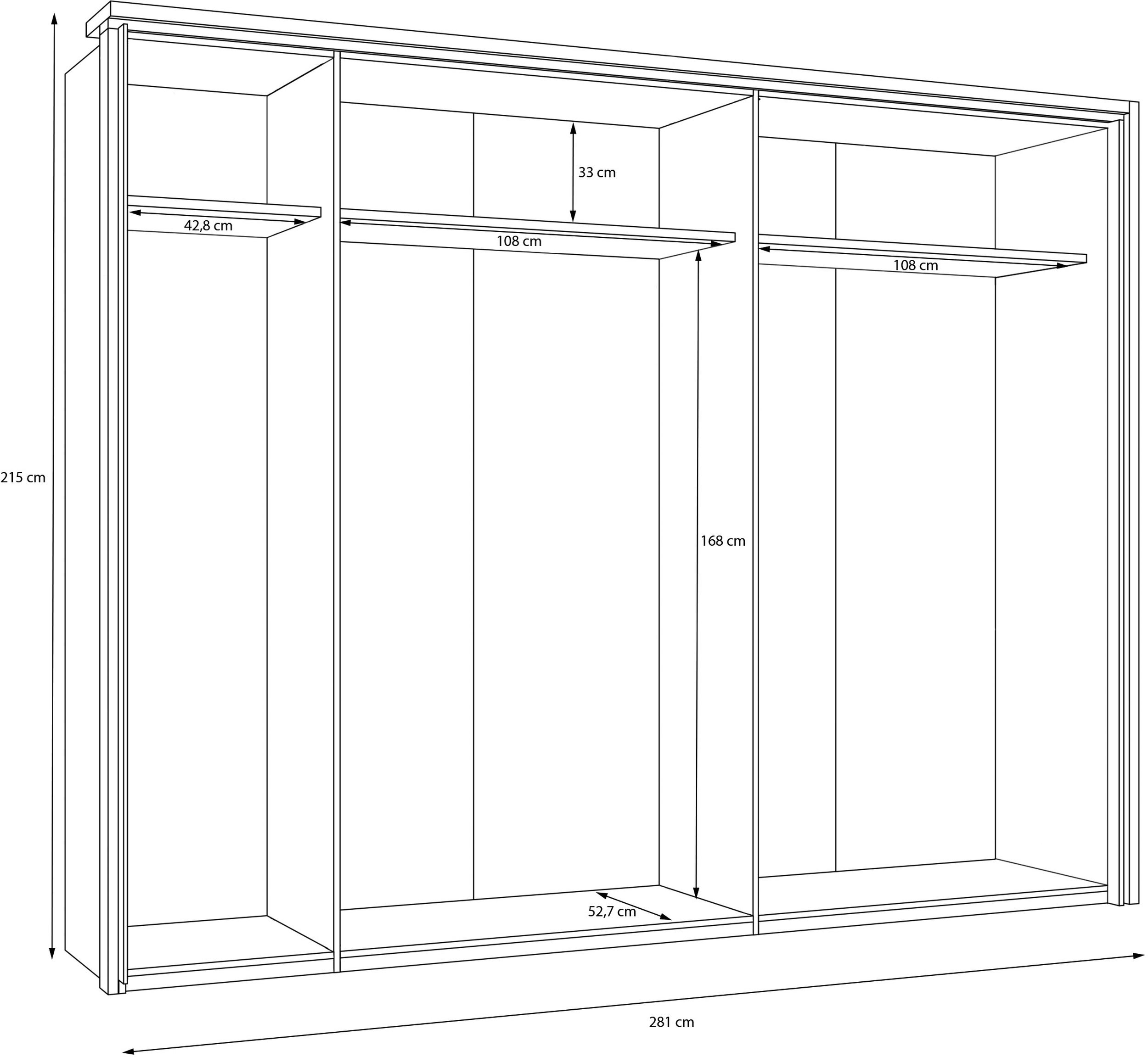 Schwebetürenschrank 2-türig 8060000360