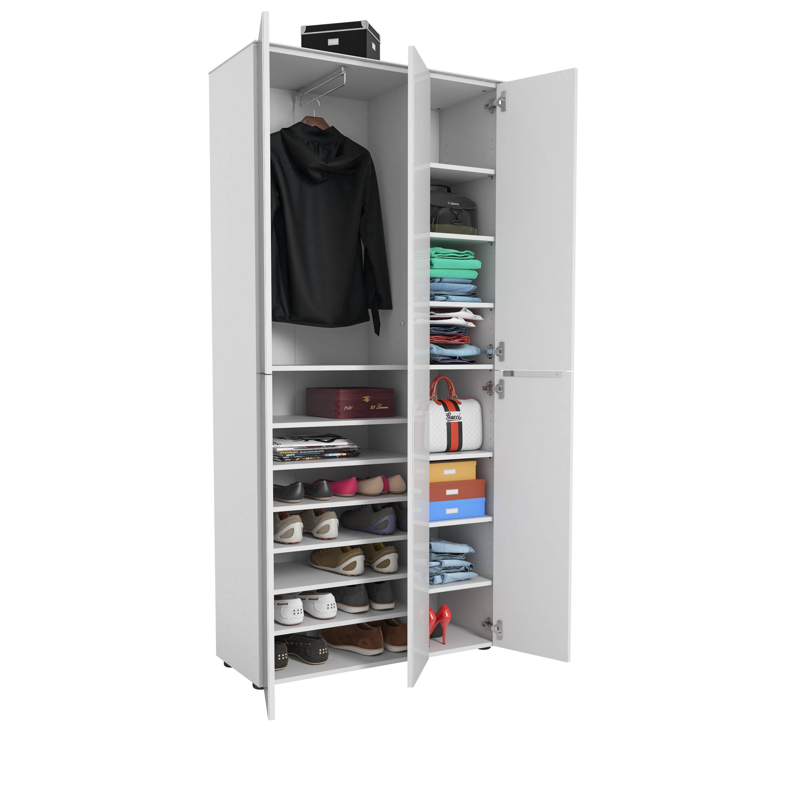 Garderobenschrank mit Glastop 8095000162