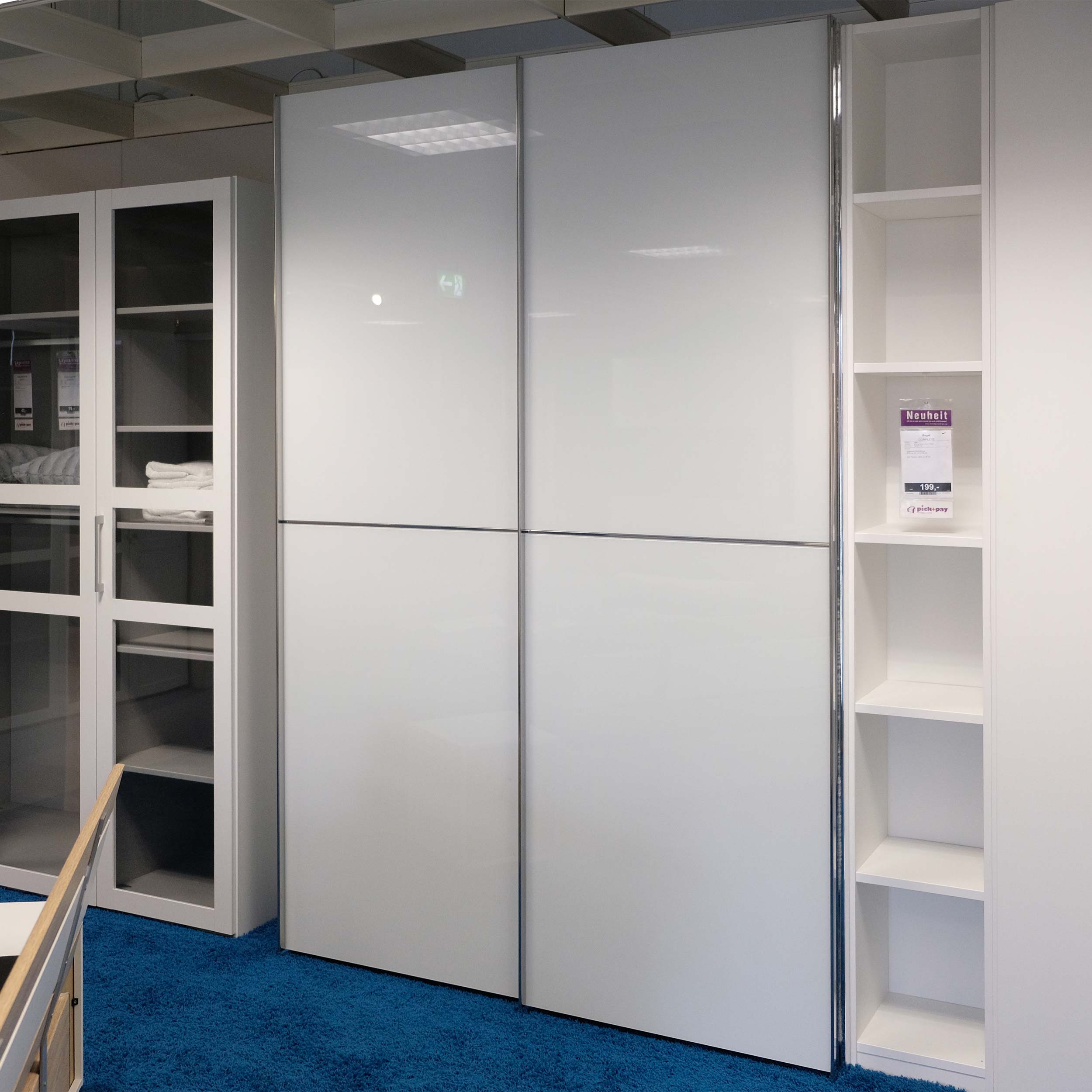 Schwebetürenschrank 2-türig COMPLETE